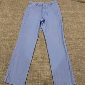 Vineyard Vines Breaker Pant Men Size 32x32 Light Blue Cotton Spandex Chinos